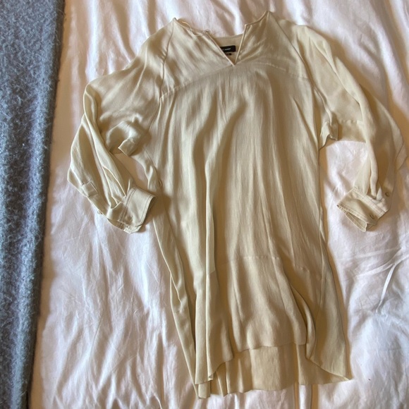 Isabel Marant - beige long sleeve dress - tunic - cotton - Picture 4 of 11